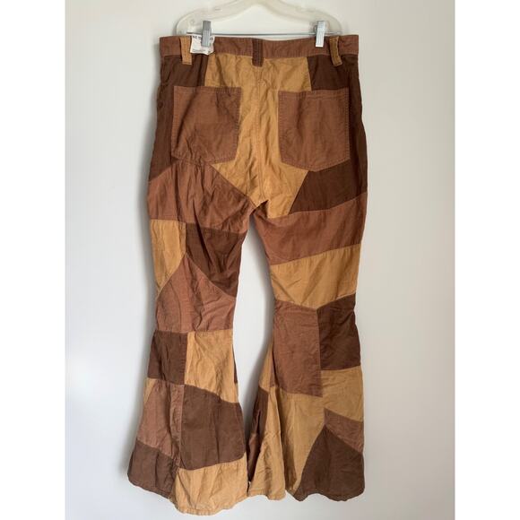 Free People No Boundaries Pieced Cord Jean Flares We The Free - Picture 3 of 10